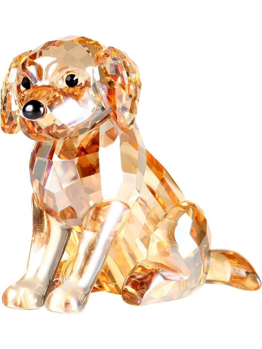Crystal Labrador Puppy Figurine - Adorable Home Decor & Collectible Gift